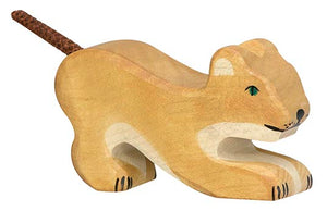 Wooden lion cub - Holztiger