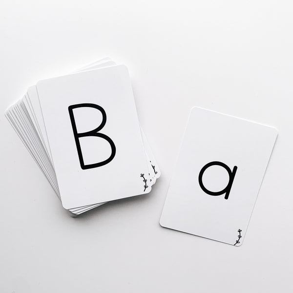Cartes alphabet - lettres minuscules et majuscules